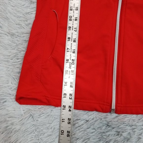 Chicago Blackhawks Womens Track Jacket Red Lightweight NHL Hockey Level Wear M‎ - Picture 11 of 14